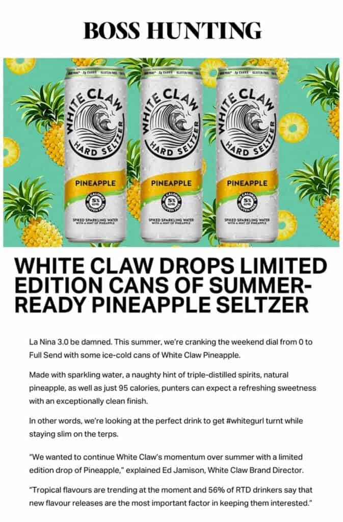 White Claw Content Agency